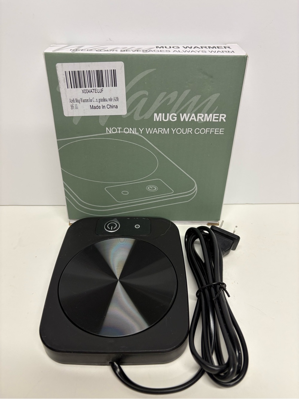 Black Mug/Beverage Warmer with Power Cord  NWT